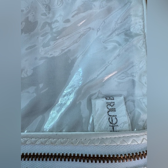 Vintage Large HENRY BENDEL Travel Striped Jewelry Cosmetic Organizer Bag NWT - Picture 4 of 9